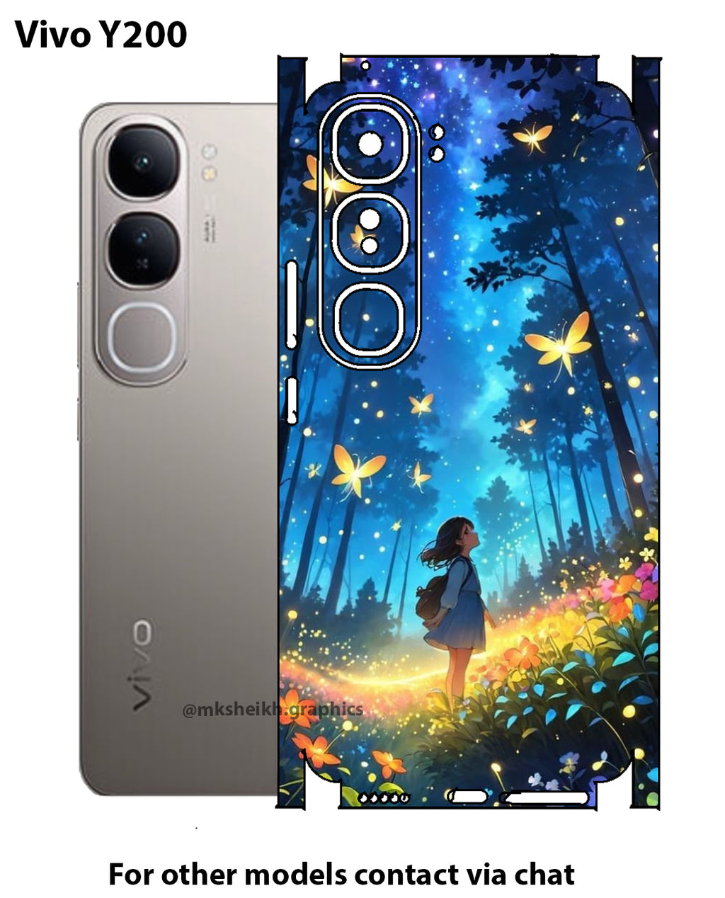 Vivo Y200 Premium Quality Full Body Skin Wrap