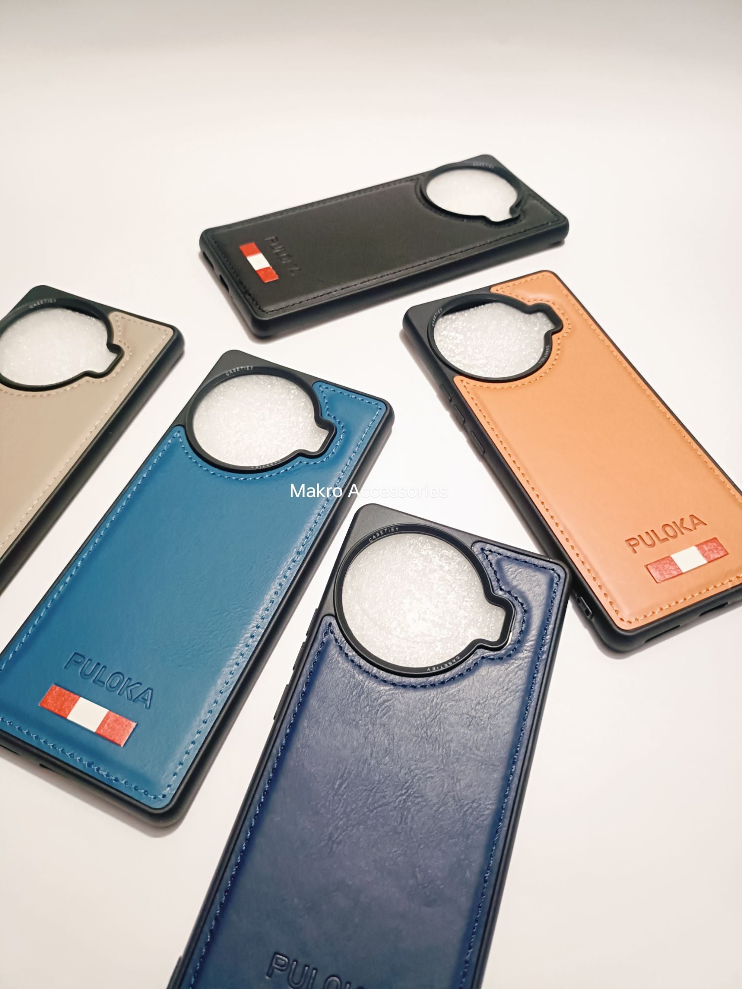 Tecno Spark 20 Pro Plus Soft Silicone PU Puloka Leather Back cover