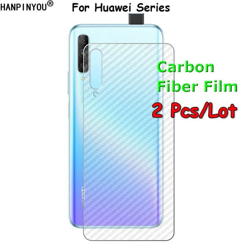 2 Pcs Huawei Y9s Carbon Fiber 3D Transparent Back Sheet