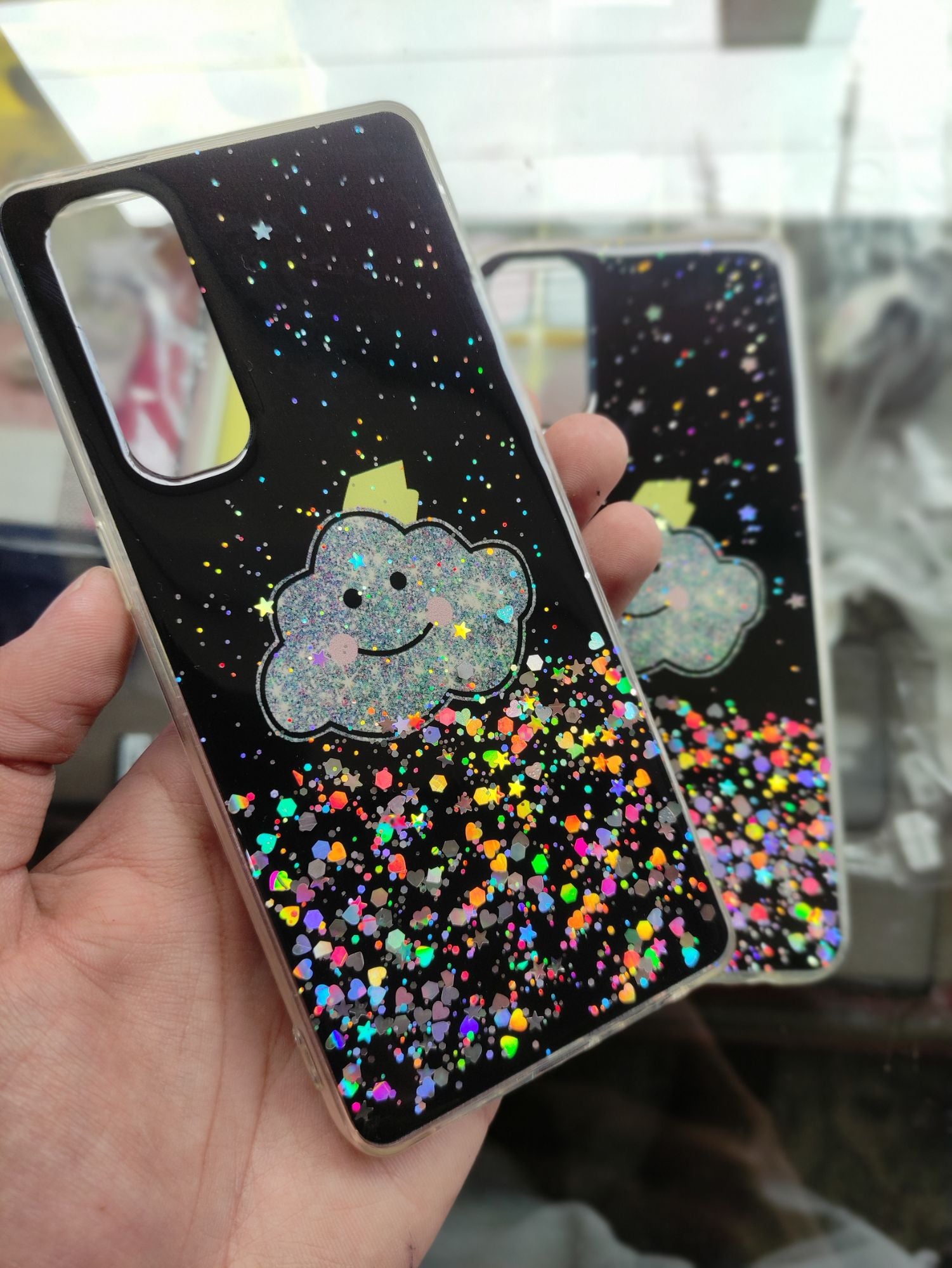 Oppo Reno4,Reno4 Pro 4G Fancy Soft Silicone Glitter Back cover