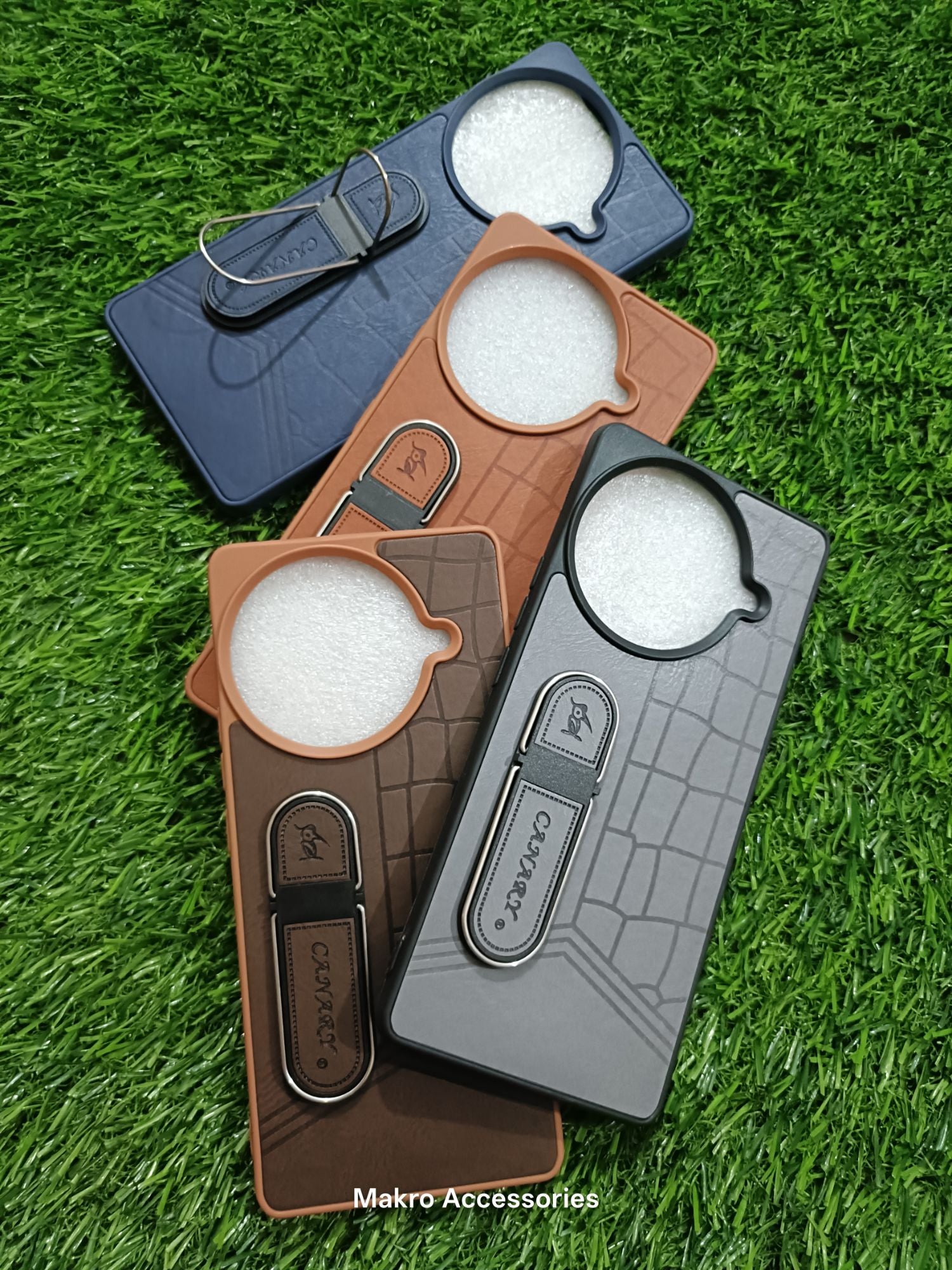 Tecno Camon 30S Soft Silicone Leather Design Dual Kickstand Back Cover