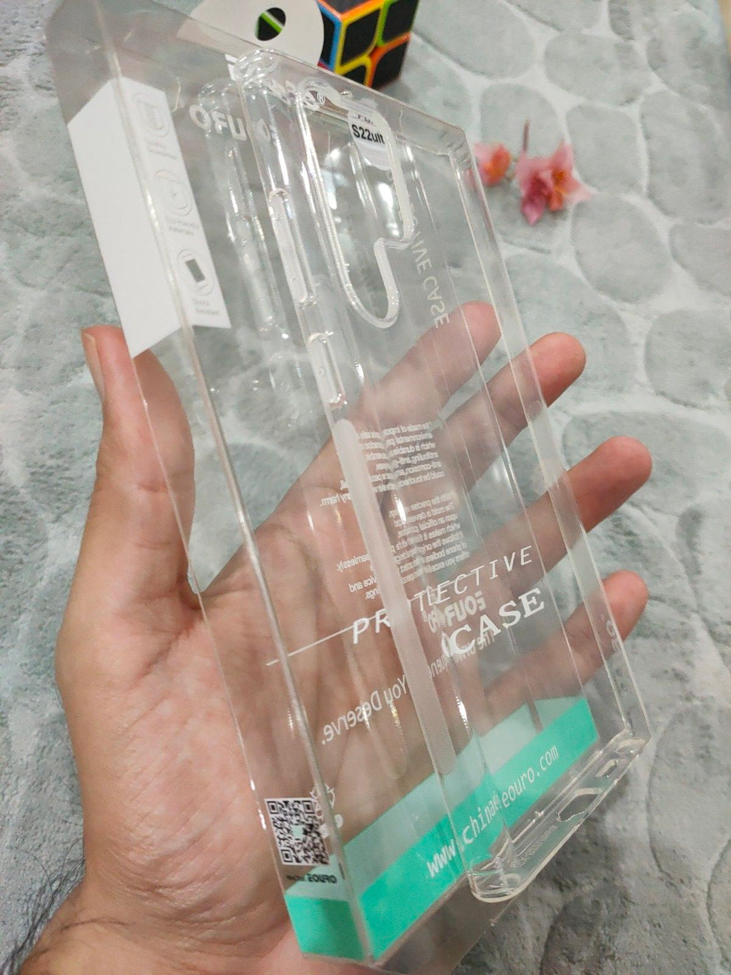 EOURO Samsung S22 Ultra Clear Camera Protection Silicone Case