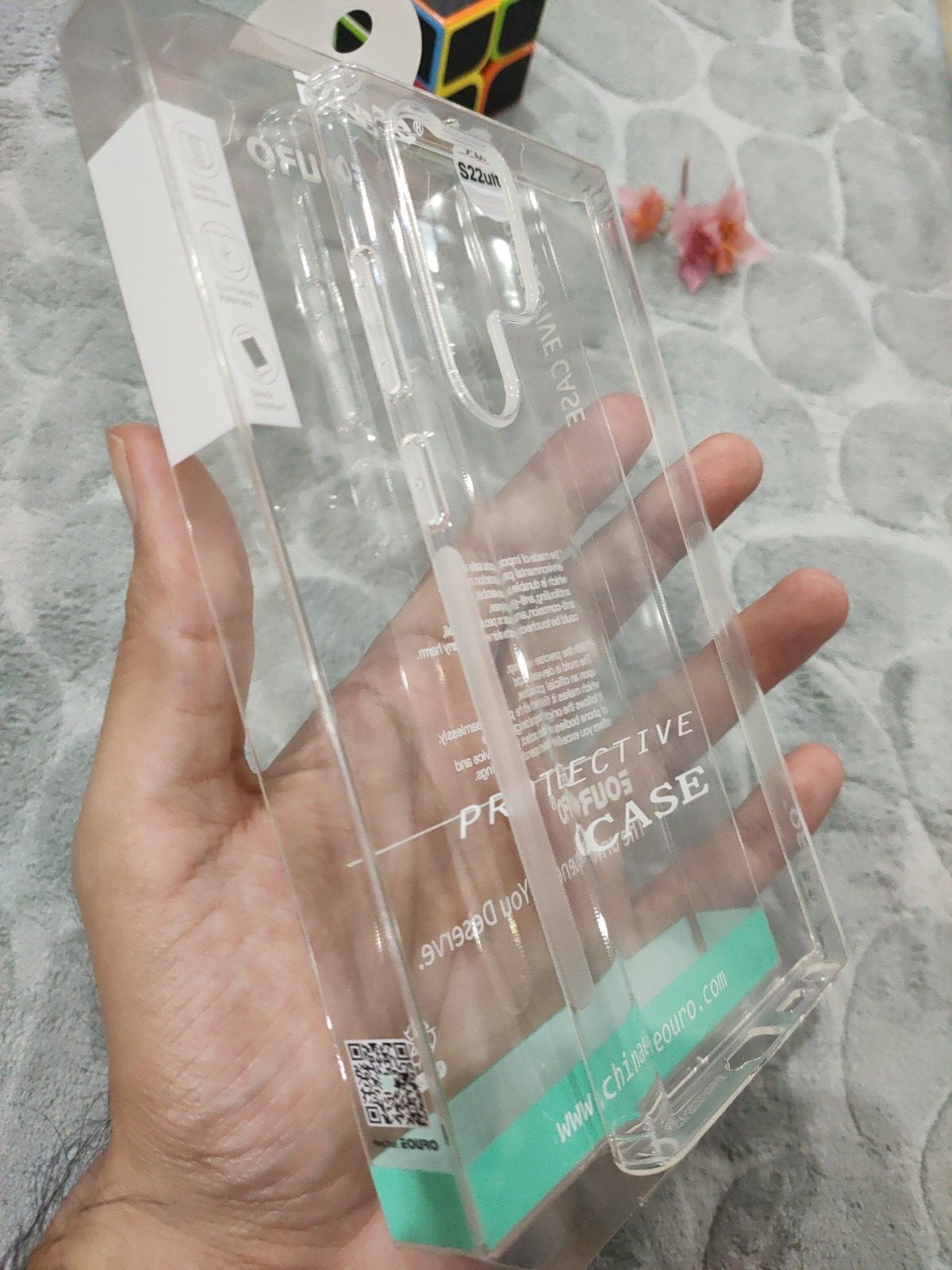 EOURO Samsung S22 Ultra Clear Camera Protection Silicone Case
