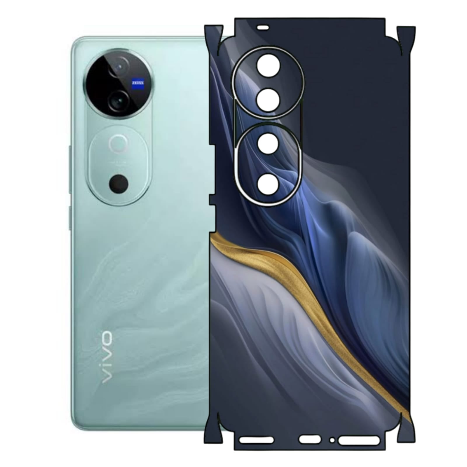 Vivo V40 5G Print Back Full Skin Wrap