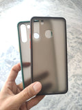 Samsung Galaxy A21 Matt Translucent Colour Buttons Back cover