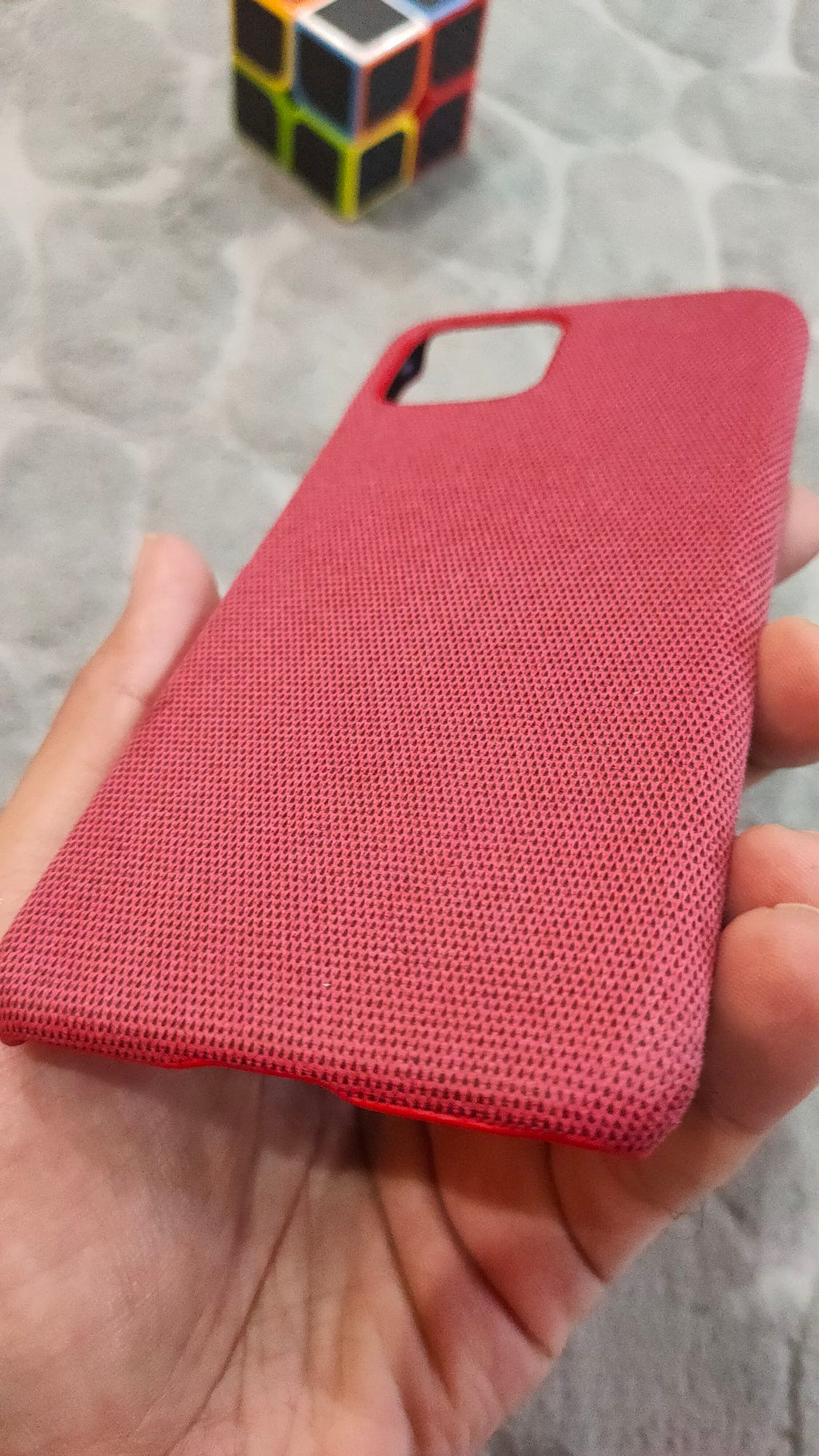 Google Pixel 4 Premium Quality PU Leather Fabric Back Case