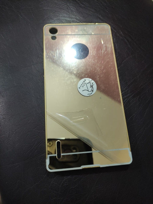 Huawei P7 Aluminium Gold Plated Mirror Back Cover