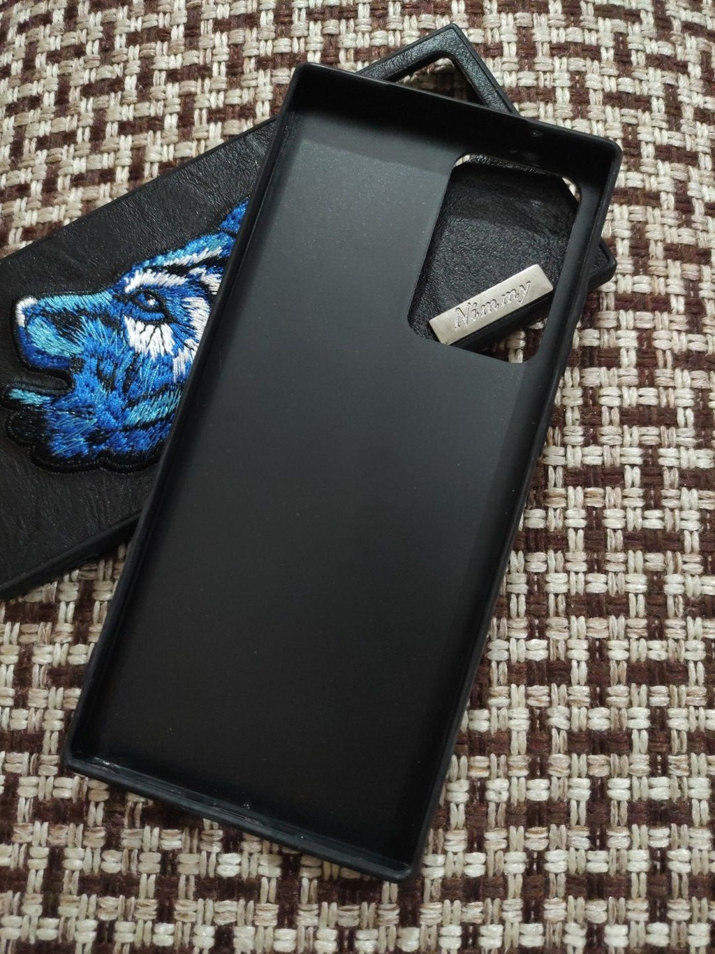 Samsung Galaxy Note 20 Ultra Nimmy Embroidery Leather Back Cover