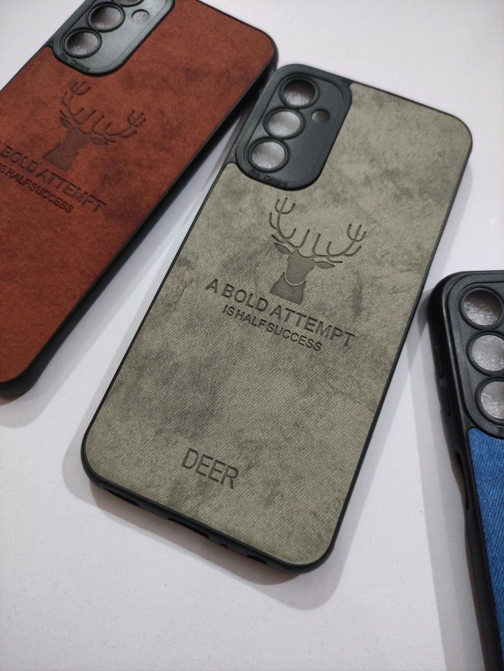 Samsung Galaxy A24 Soft Silicone Deer Fabric Back Cover