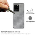 Samsung S20 Ultra Carbon Fiber Pattern 3D Transparent Back Sheet