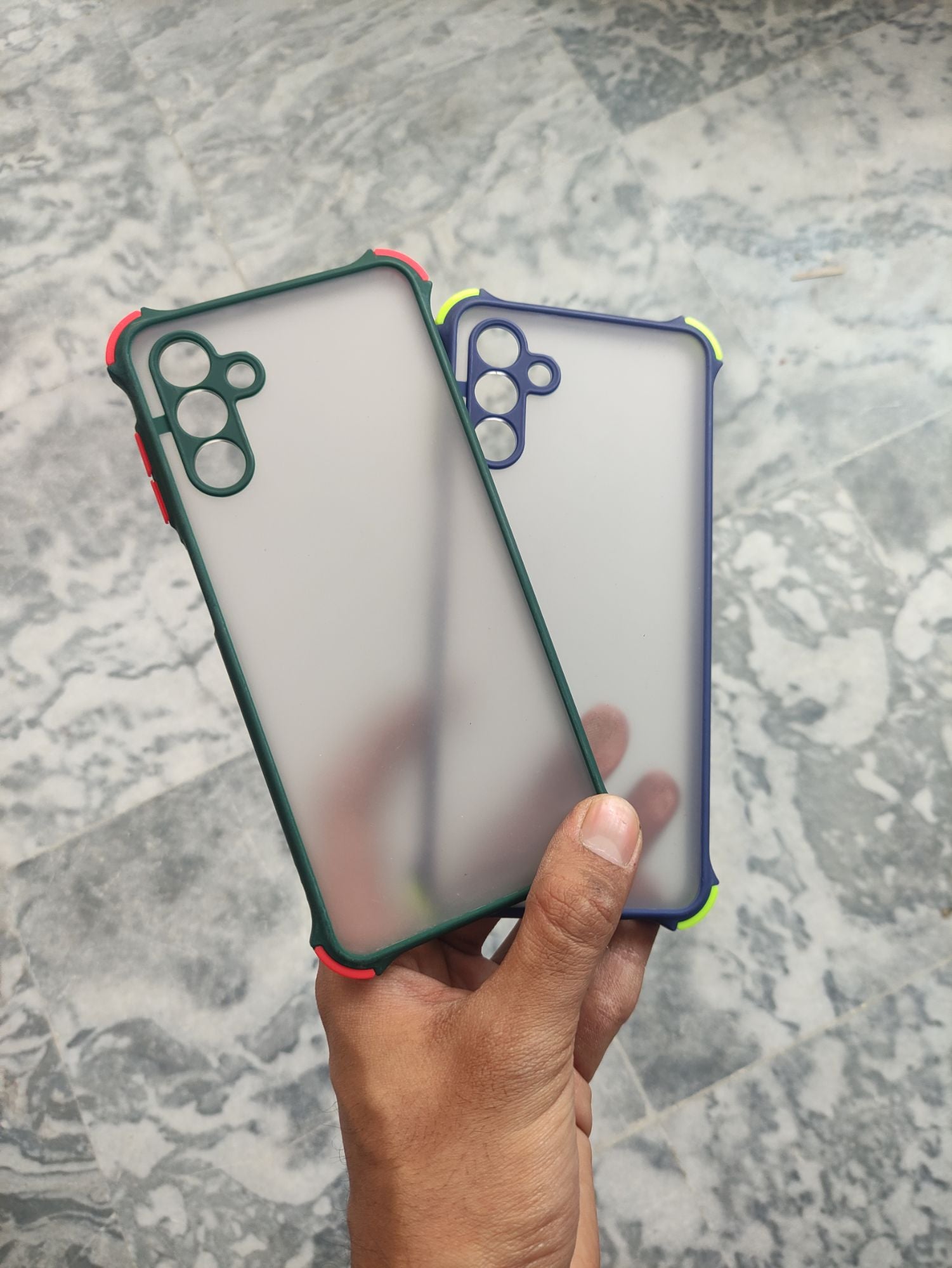 Samsung Galaxy A13 Transparent Matt Camera Protection Corner Back cover