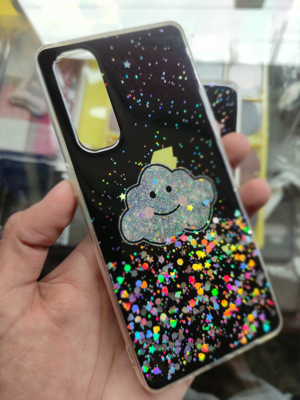 Oppo Reno4,Reno4 Pro 4G Fancy Soft Silicone Glitter Back cover