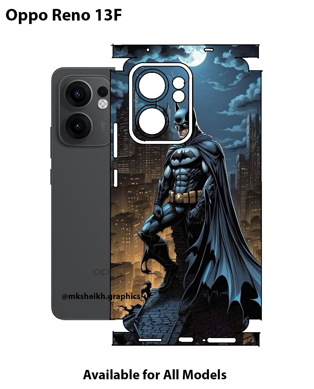 Oppo Reno 13F Super Heroes Full Body Skin Wrap