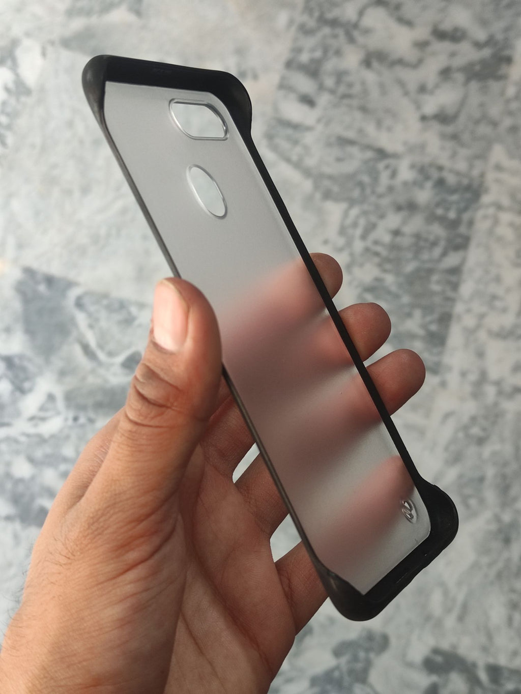 O P P O A12,A12E Transparent Matt Frameless Back Cover