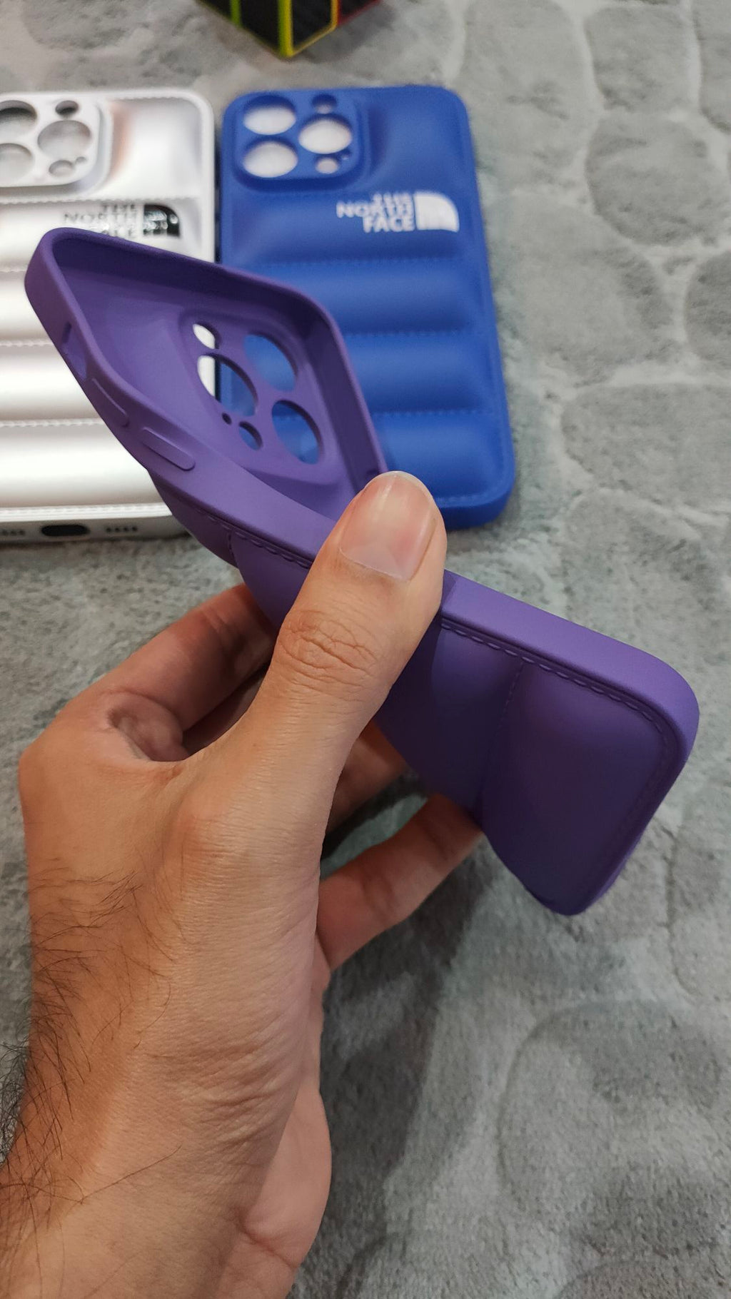 iPhone 14 Pro Max North Face Puffer Soft Silicone Case