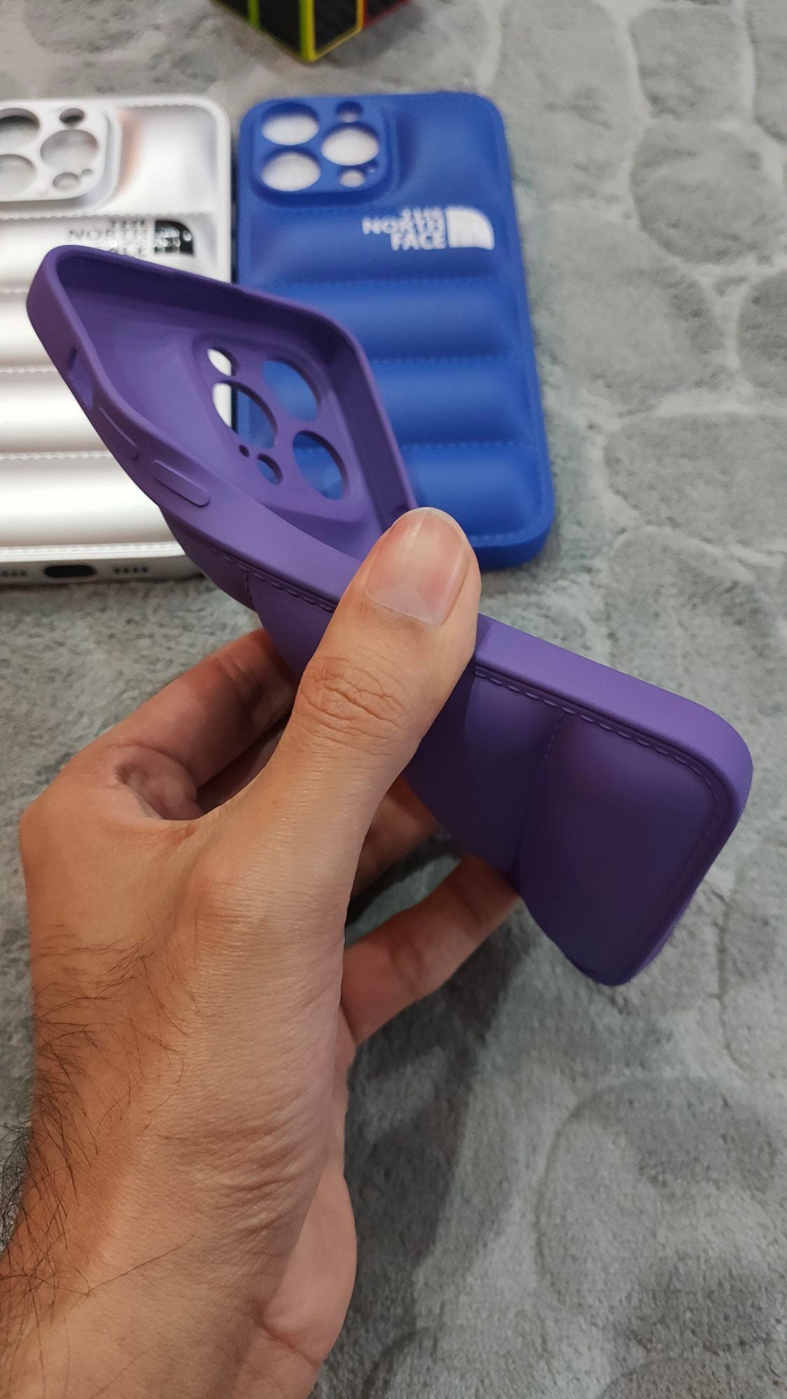 iPhone 14 Pro Max North Face Puffer Soft Silicone Case