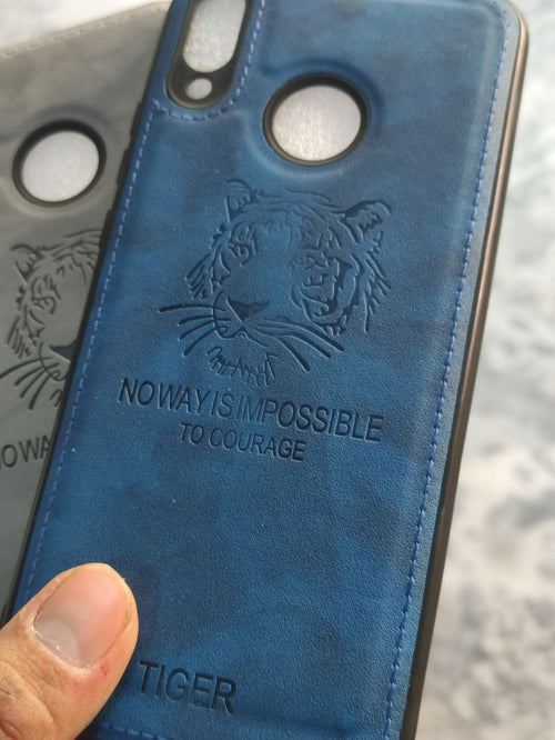 Huawei Y9 2019 Soft Silicone Tiger Print Cloth back cover