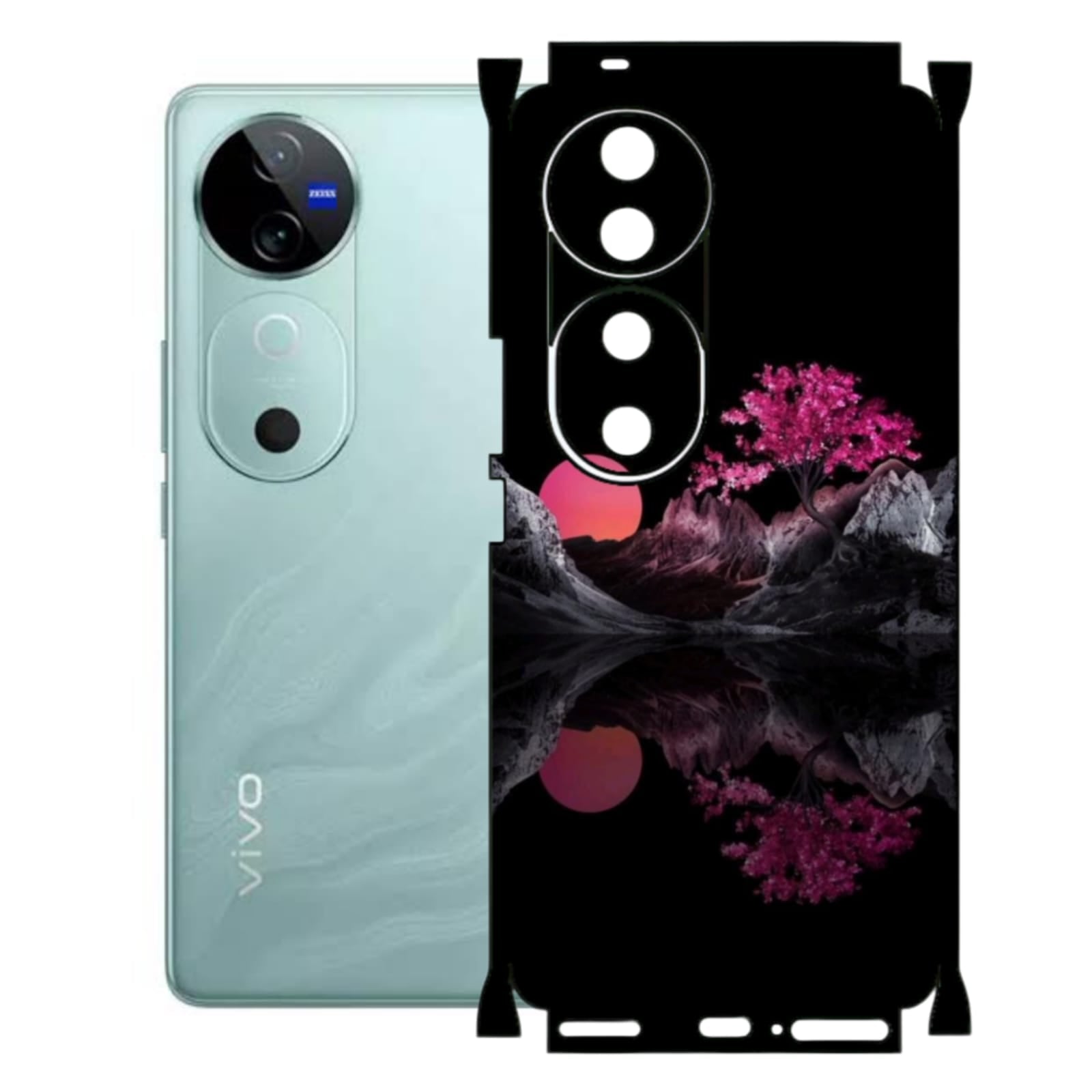 Vivo V40 5G Print Back Full Skin Wrap