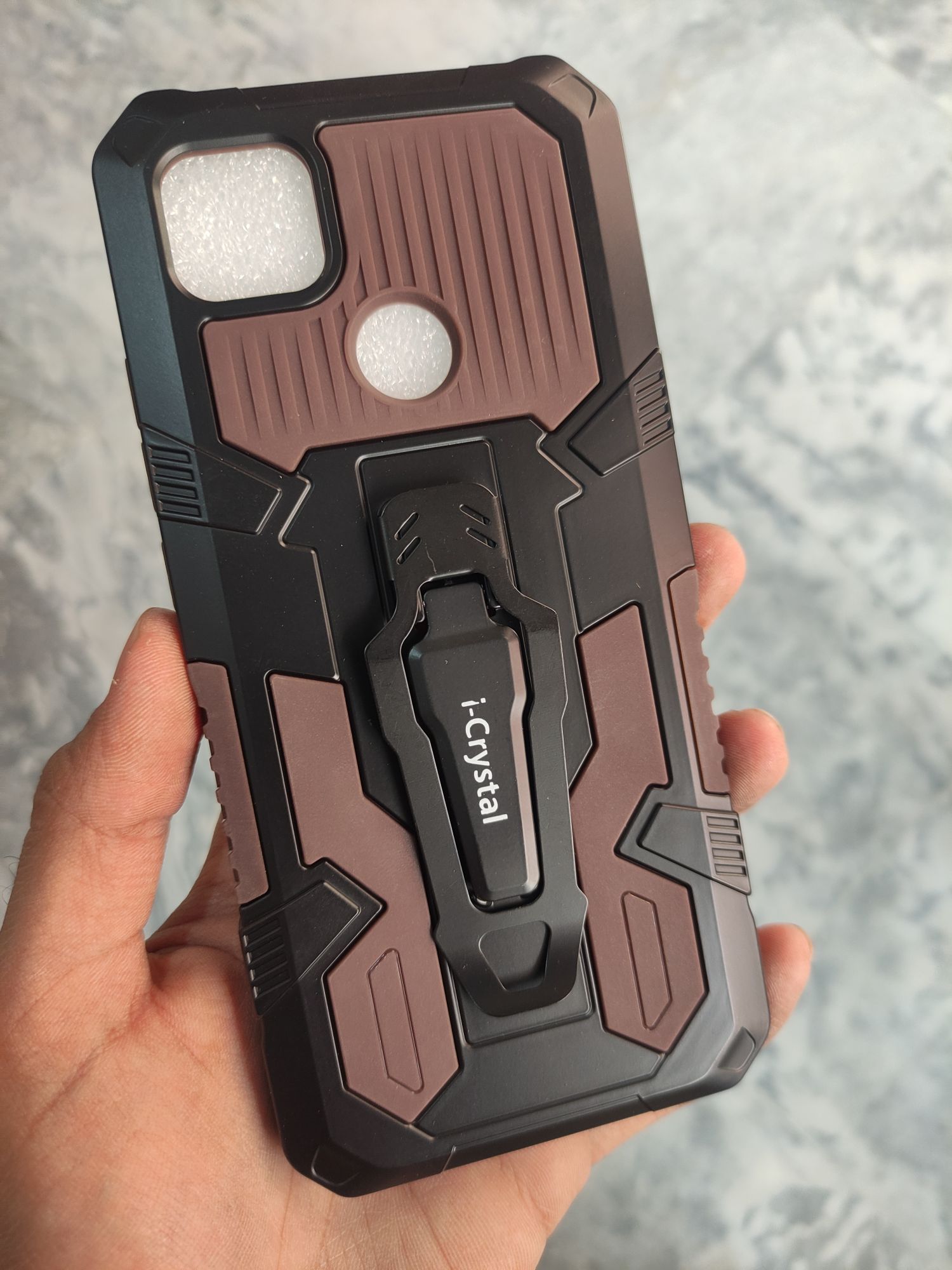 Xiaomi Redmi 9C Shockproof Dual layered Clipper back cover