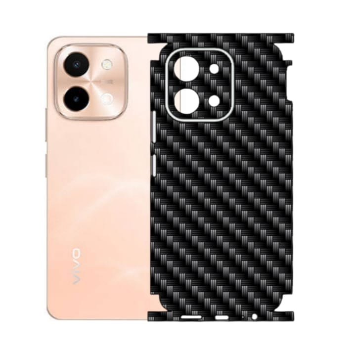 Vivo Y28 Carbon Fiber Texture Full Body Skin Wrap