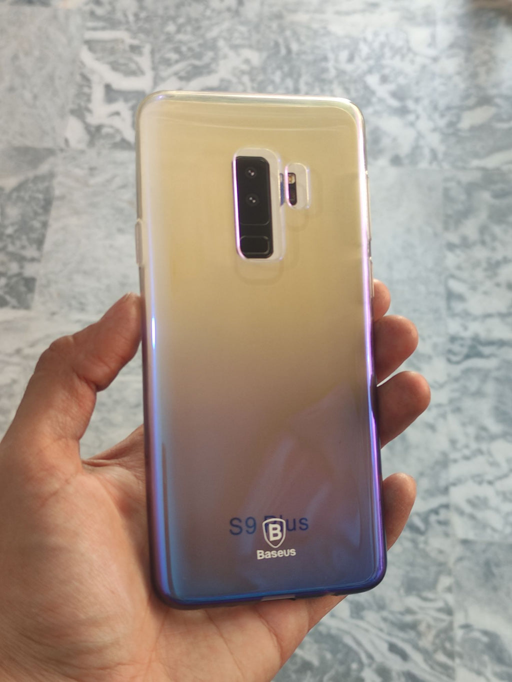 Samsung Galaxy S9 Plus Soft TPU Transparent Gradient Colour Back Cover