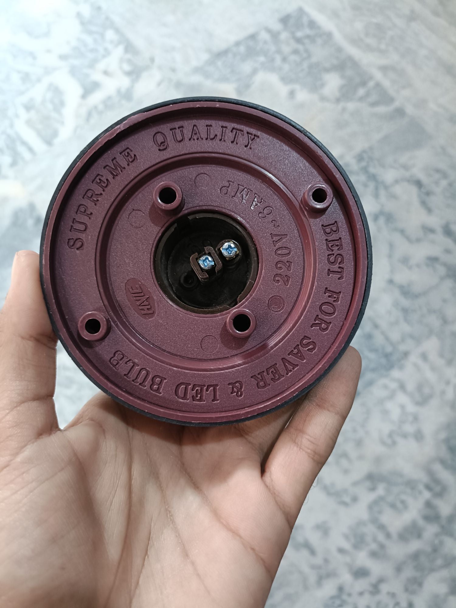 Fancy Bulb holder  2in1 E27/B22 PVC wall mounted