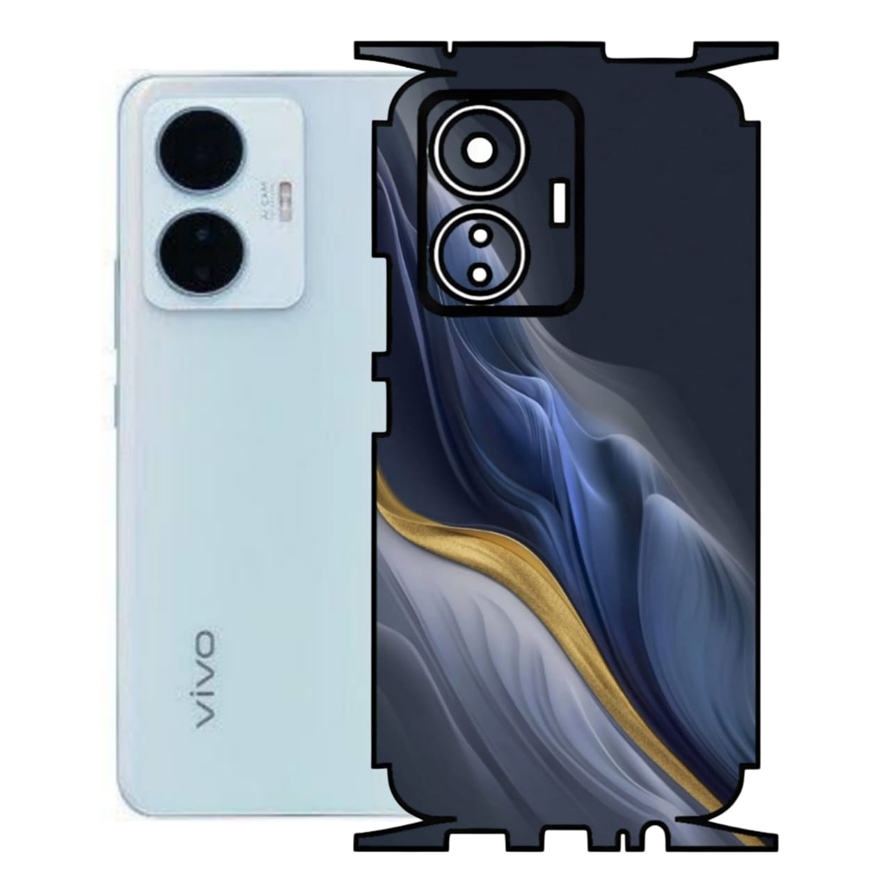 Vivo Y55 4G Print Back Full Body Skin Wrap