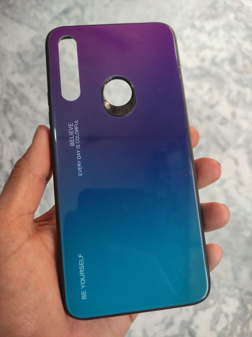 Huawei Y9 Prime 2019 Real Tempered Glass Gradient Colour back cover