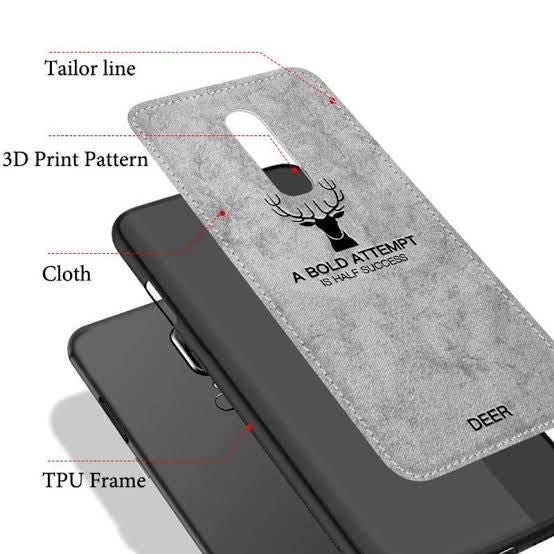 One Plus 7Pro Soft Deer Fabric Cloth back cover