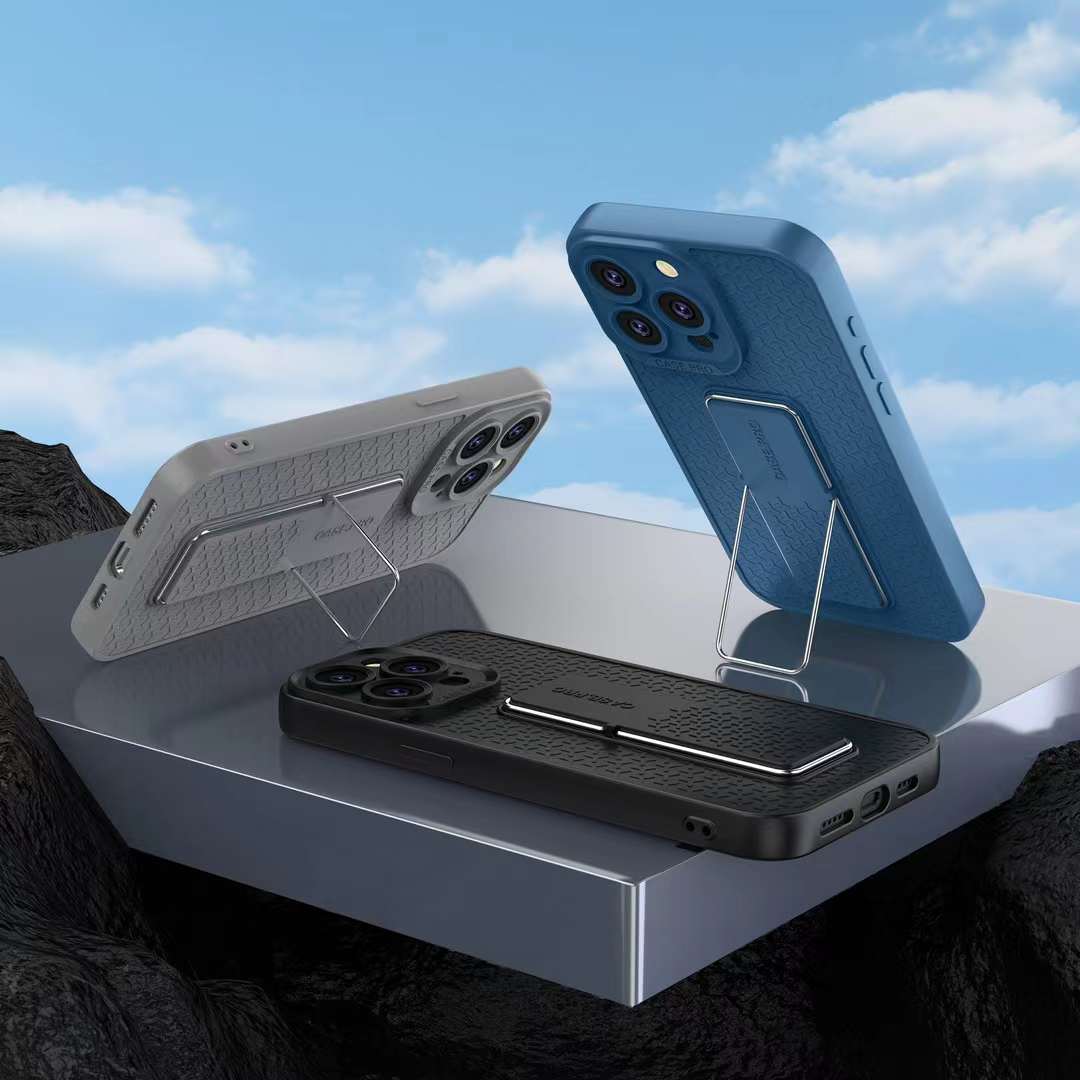 Samsung Galaxy S24 Ultra Soft Silicone Kickstand Case Pro Back cover