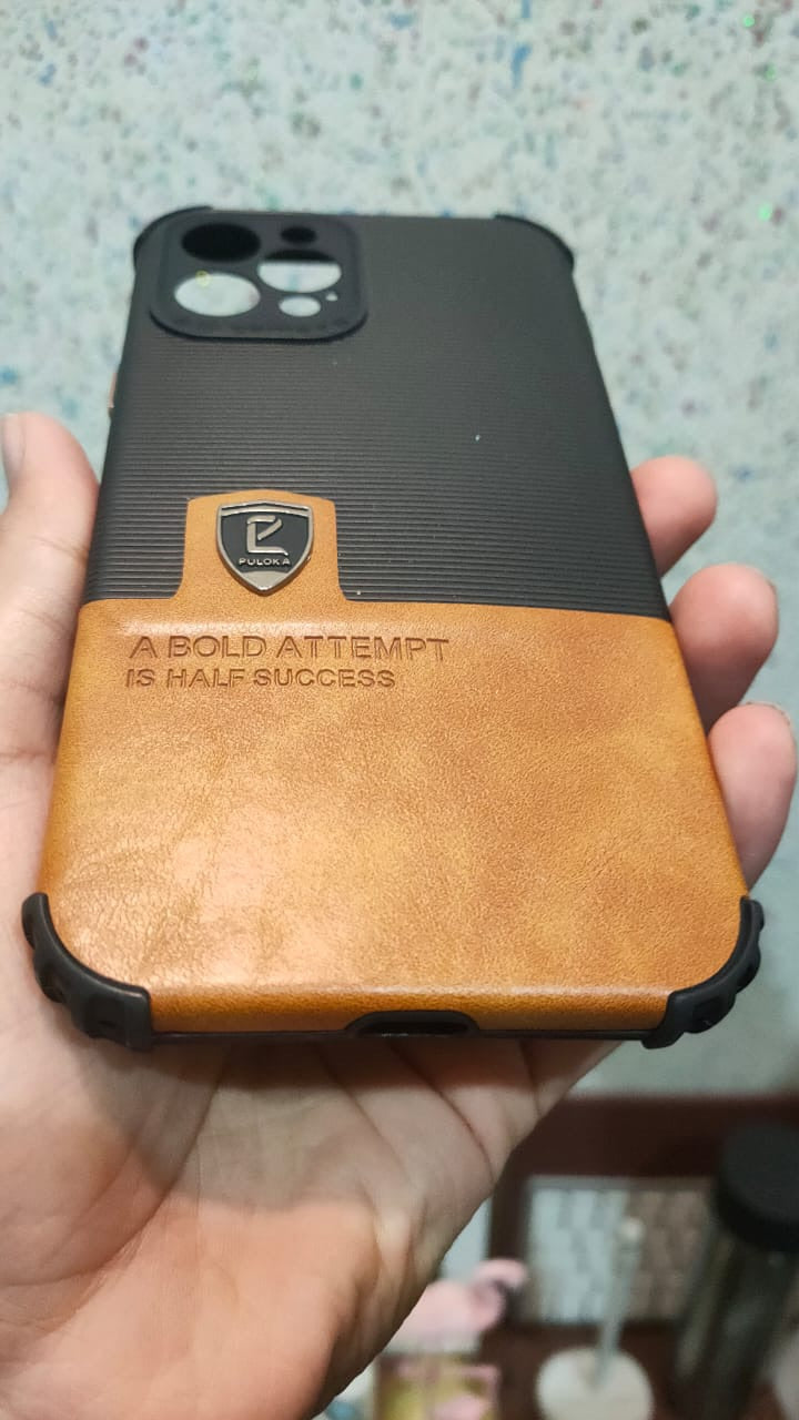 Apple iPhone 12 Pro Max Premium Quality Leather Soft Case Cover