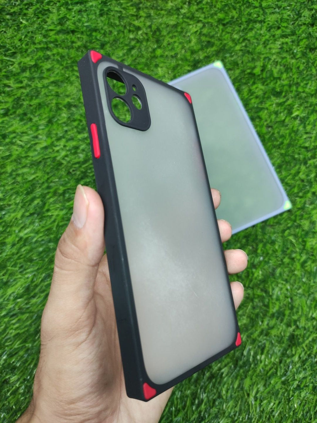 iPhone 11 Matt Translucent Camera Protection Square Shaped back cover