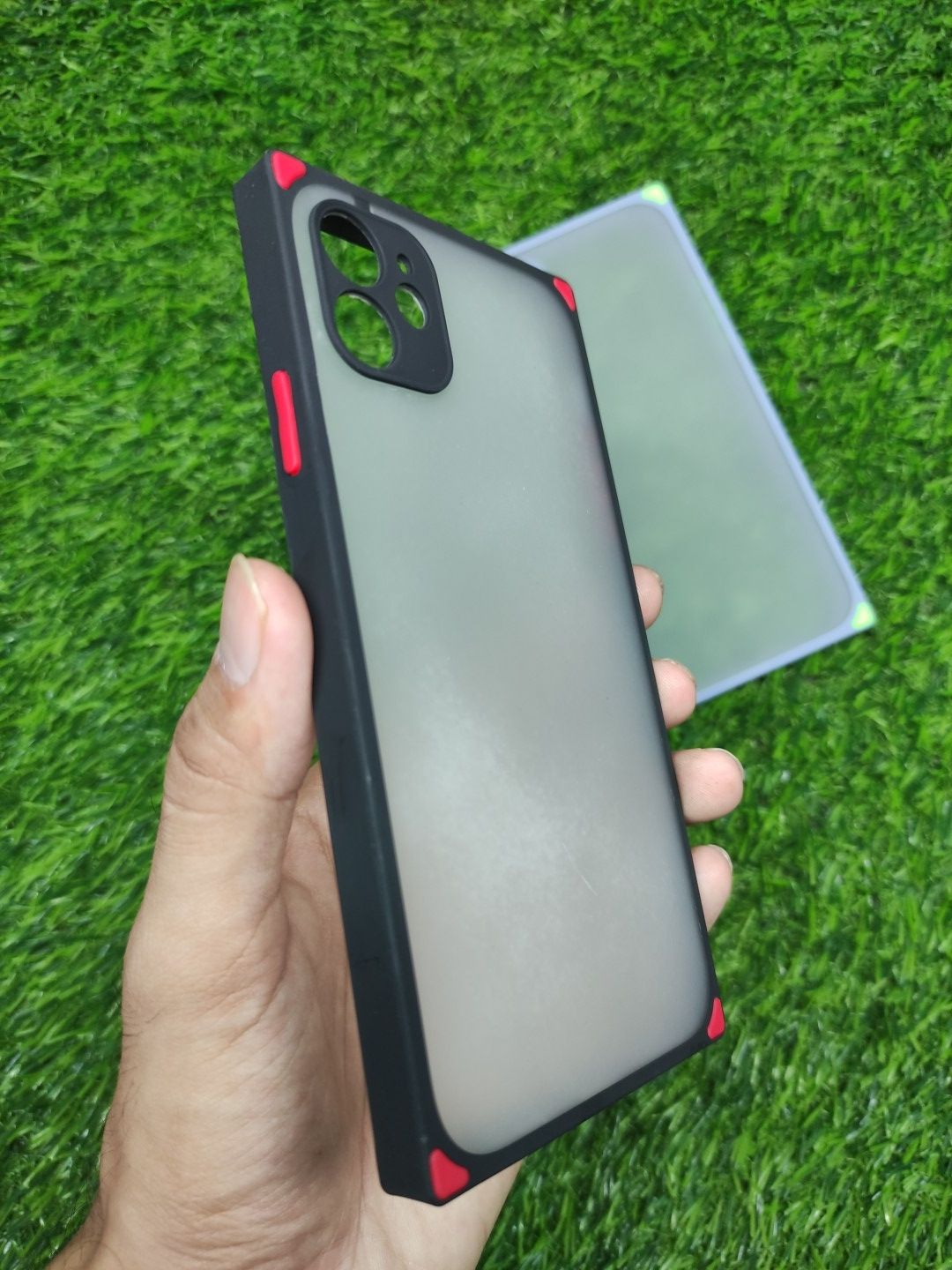 iPhone 11 Matt Translucent Camera Protection Square Shaped back cover