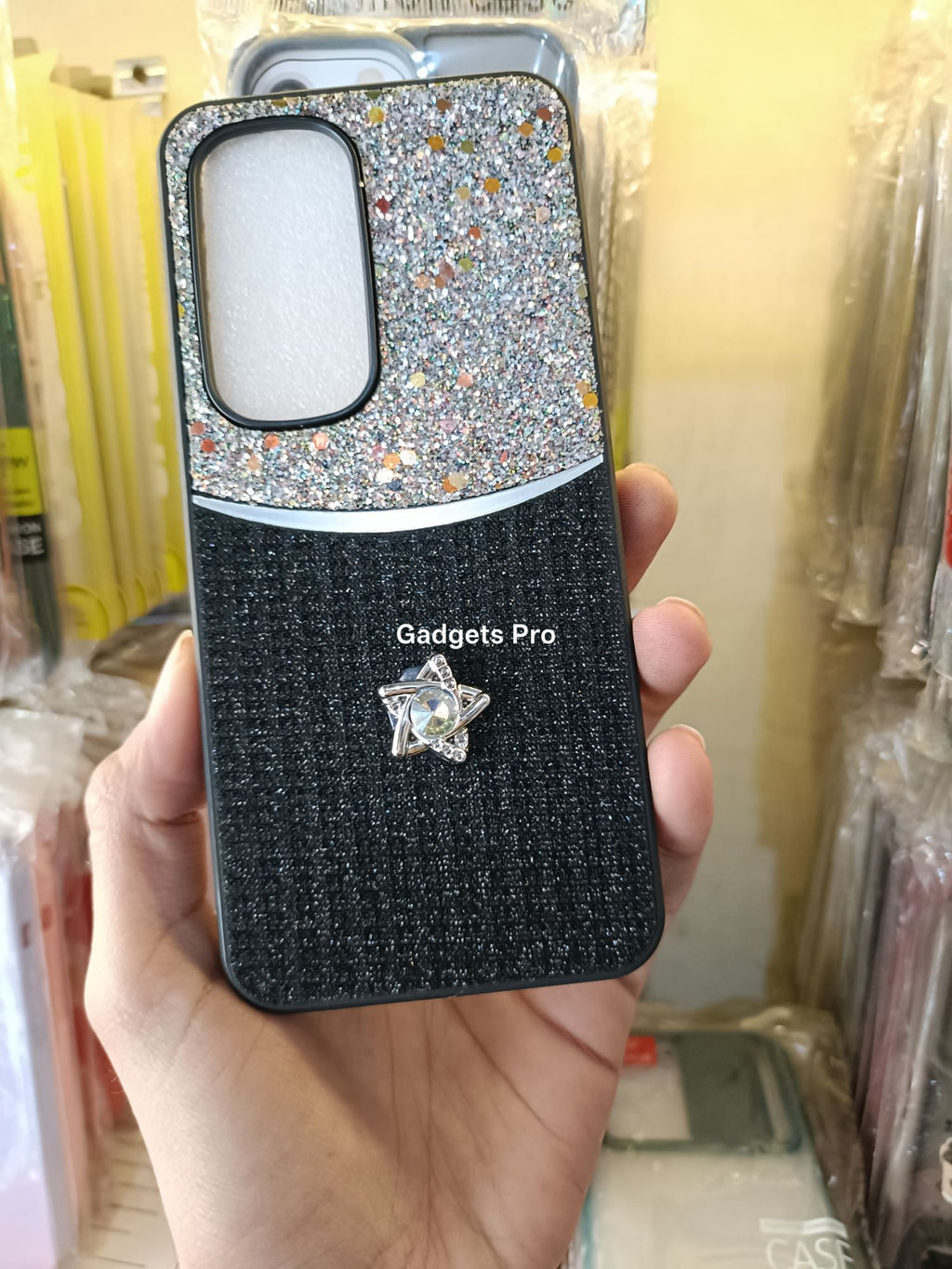 Tecno Spark 40 Pro Plus Fancy Soft Silicone Glitter Star Back Cover