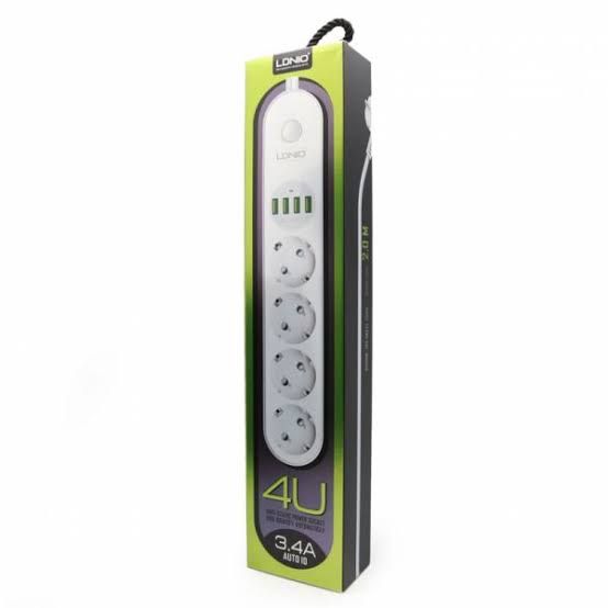 LDNIO_SE4432 4EU AC Plugs 4USB Combos Power Extension