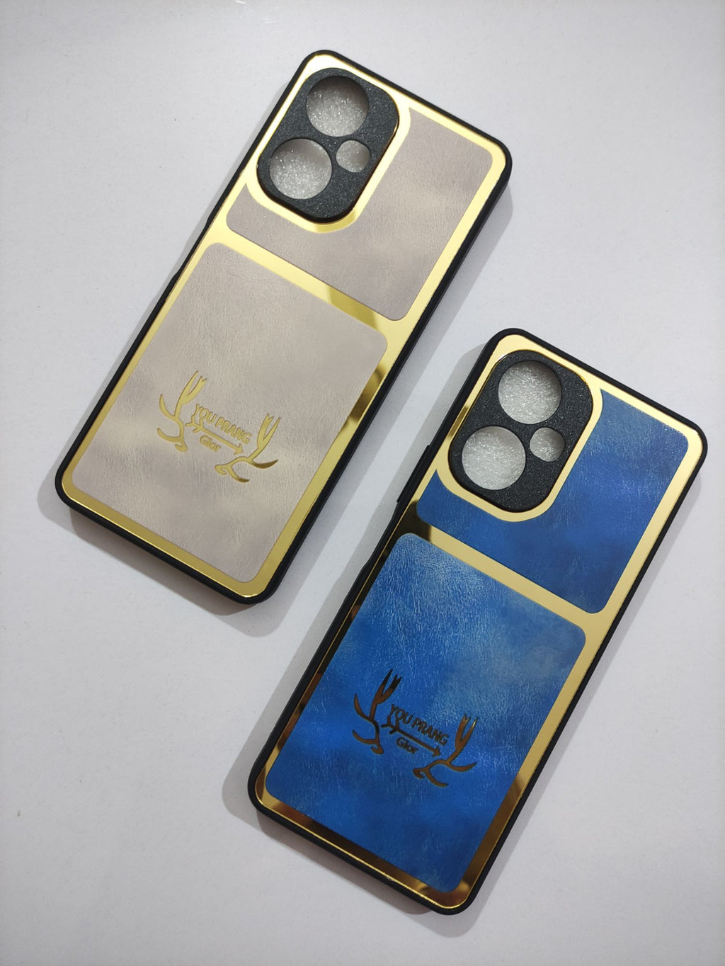Tecno Camon 19 PU Golden Stripe Design Back Cover