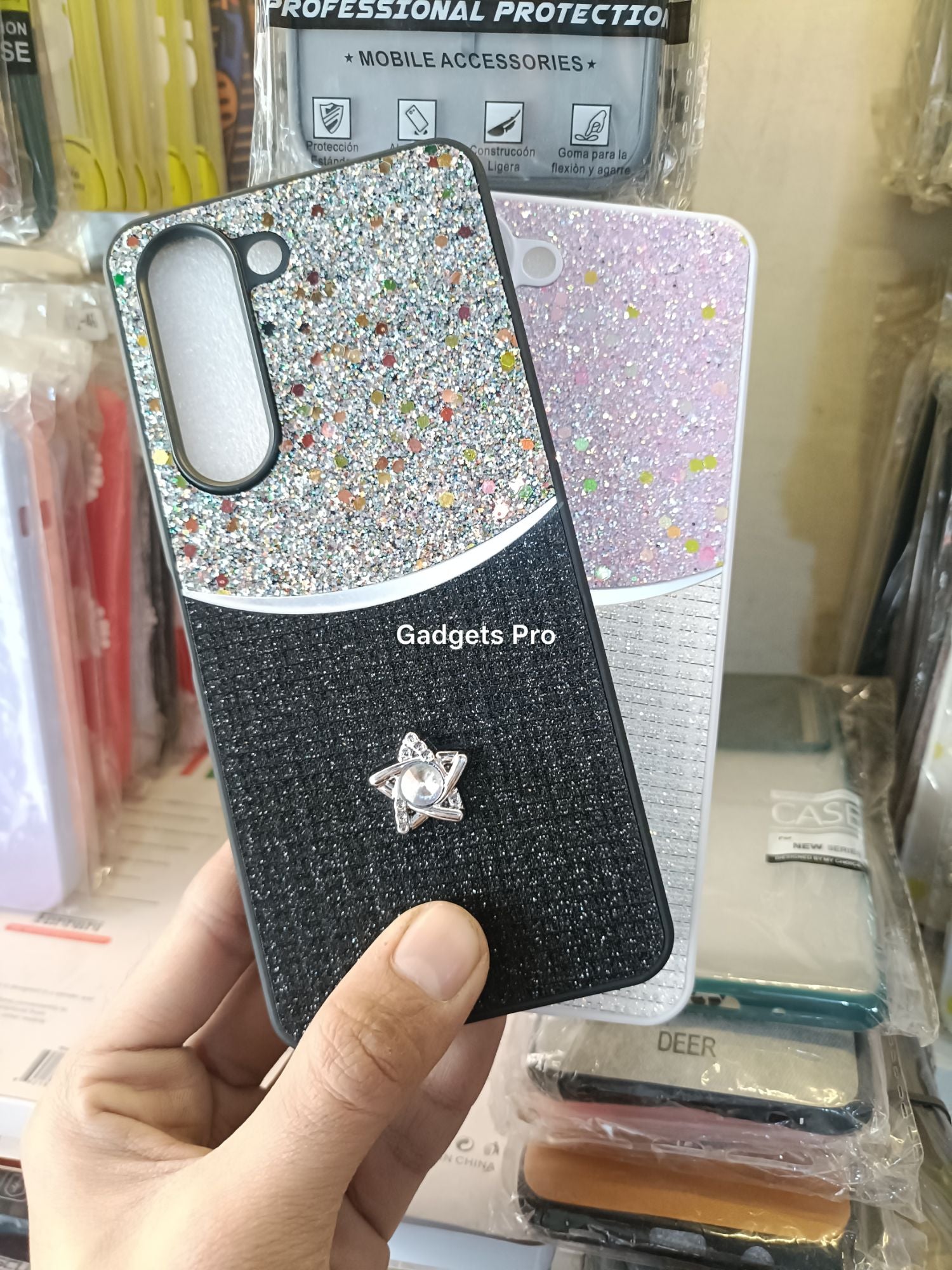 Vivo Y04 Fancy Soft Silicone Glitter Star Back Cover