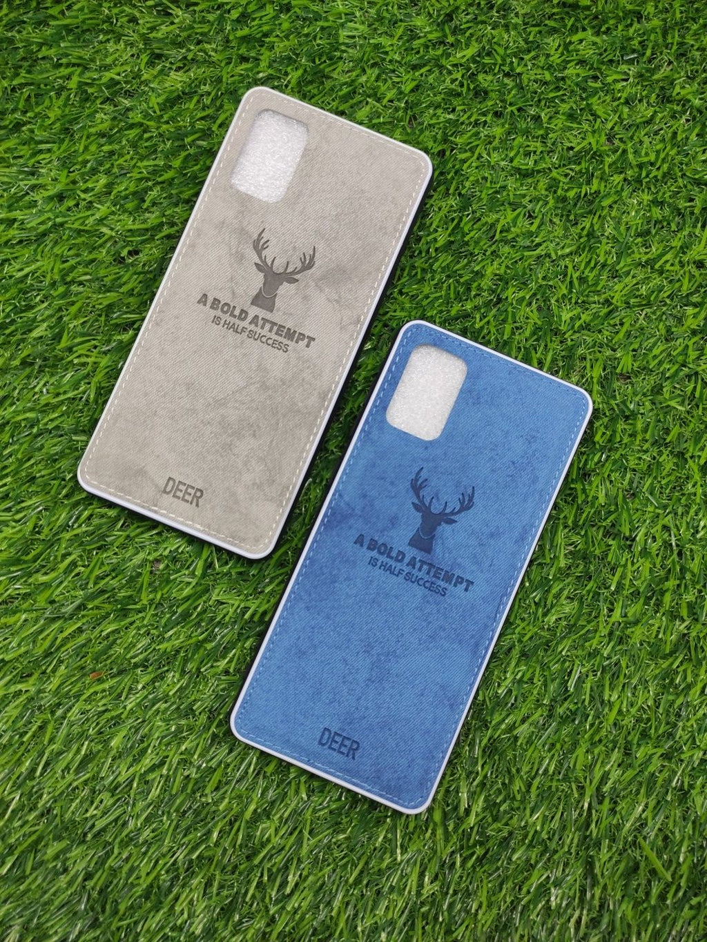 Samsung Galaxy A71 Deer Fabrics Cloth Back Cover