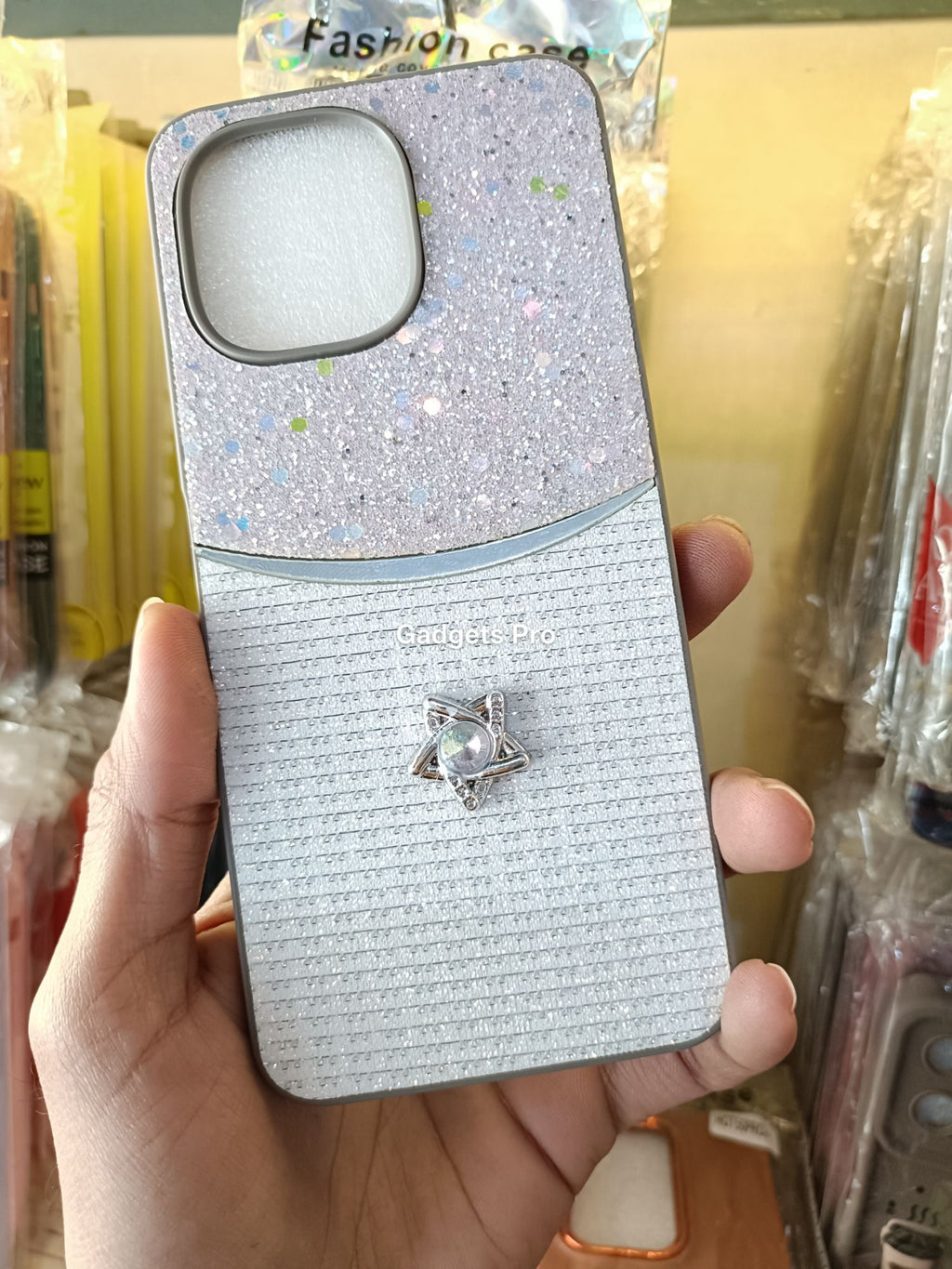 Tecno Spark 40C Fancy Soft Silicone Glitter Star Back Cover