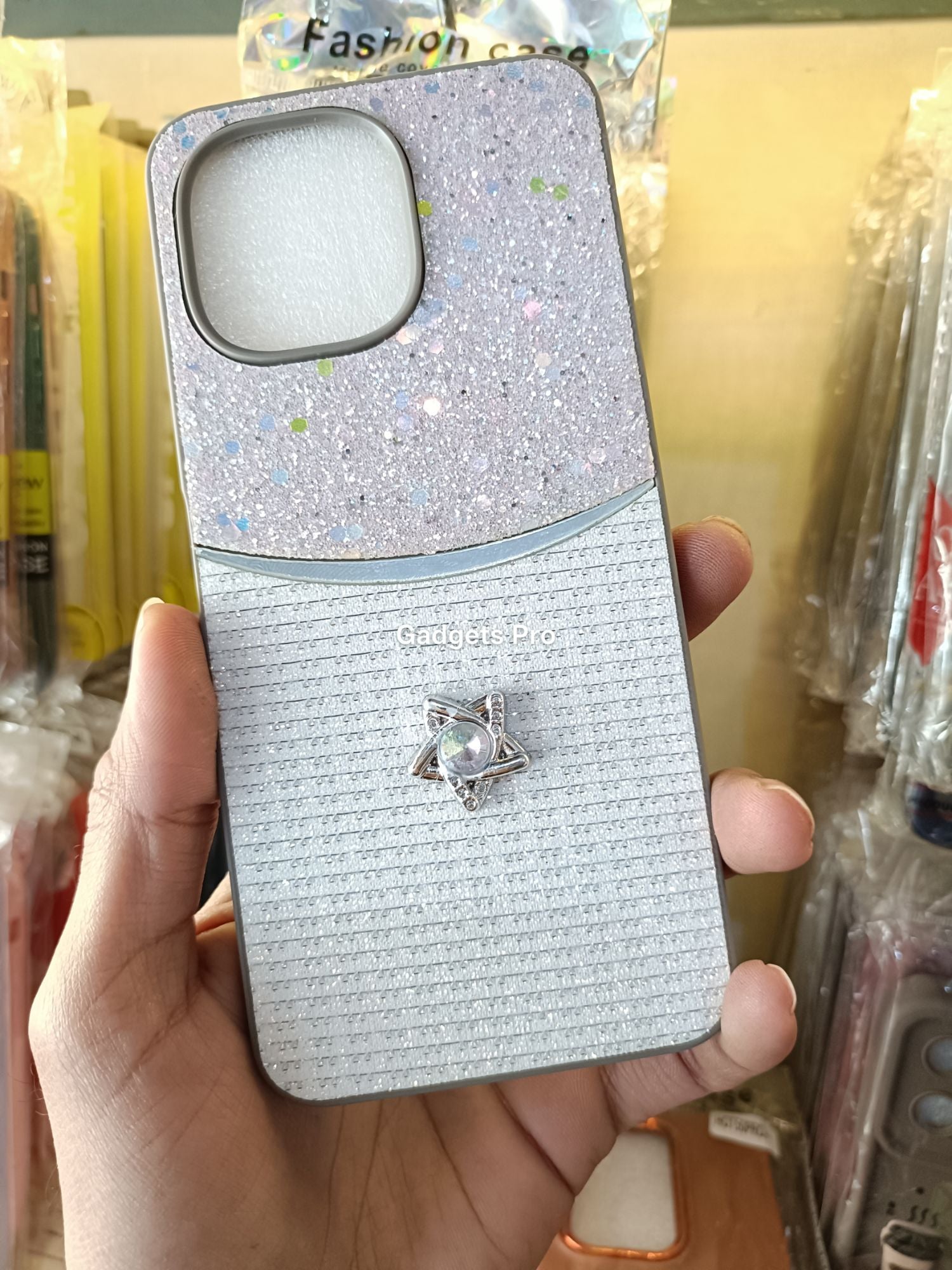 Tecno Spark 40C Fancy Soft Silicone Glitter Star Back Cover