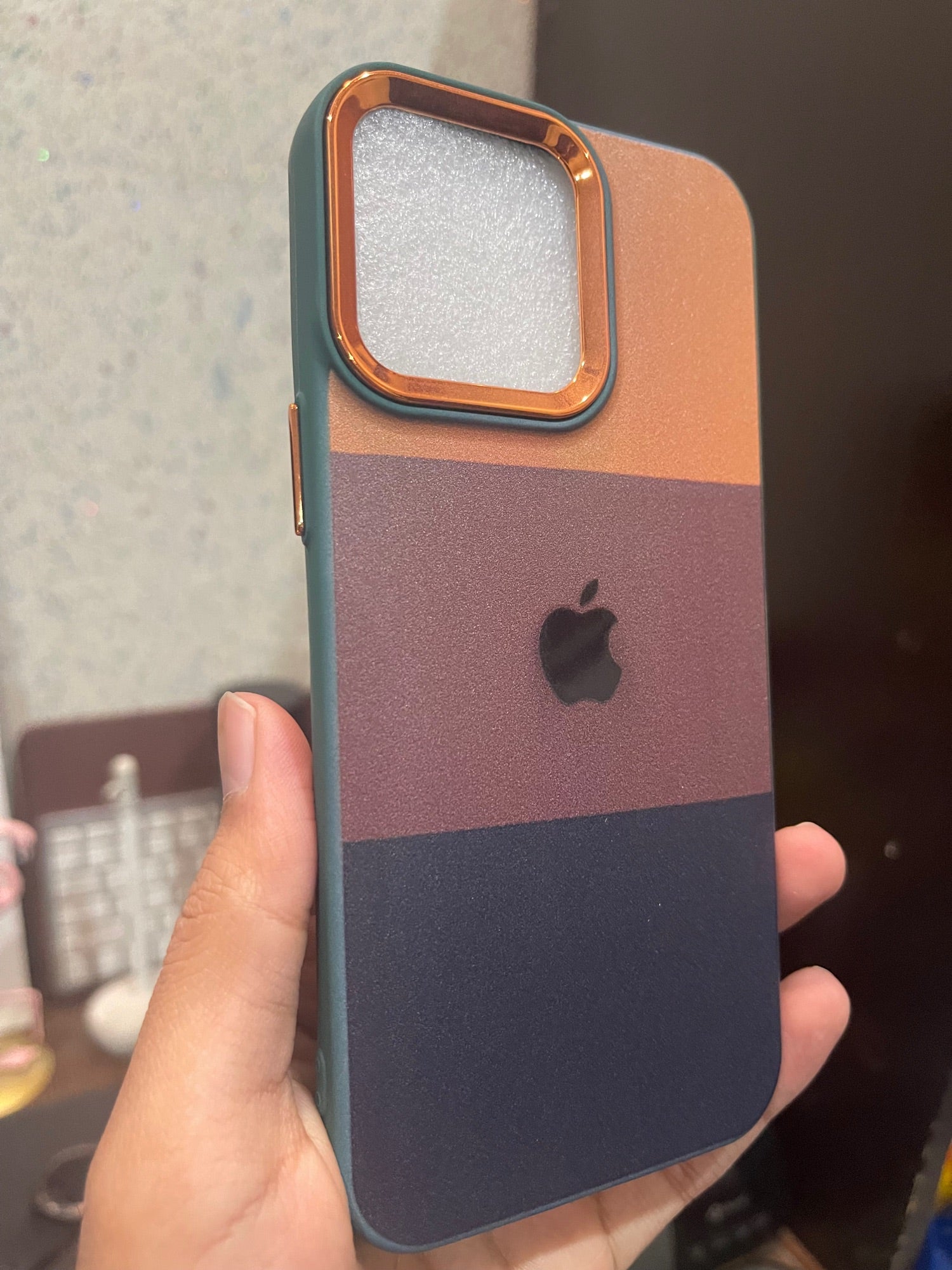 iPhone 14 Pro Max Premium Quality Strip Design Metal Ring Camera Protection Soft Cover