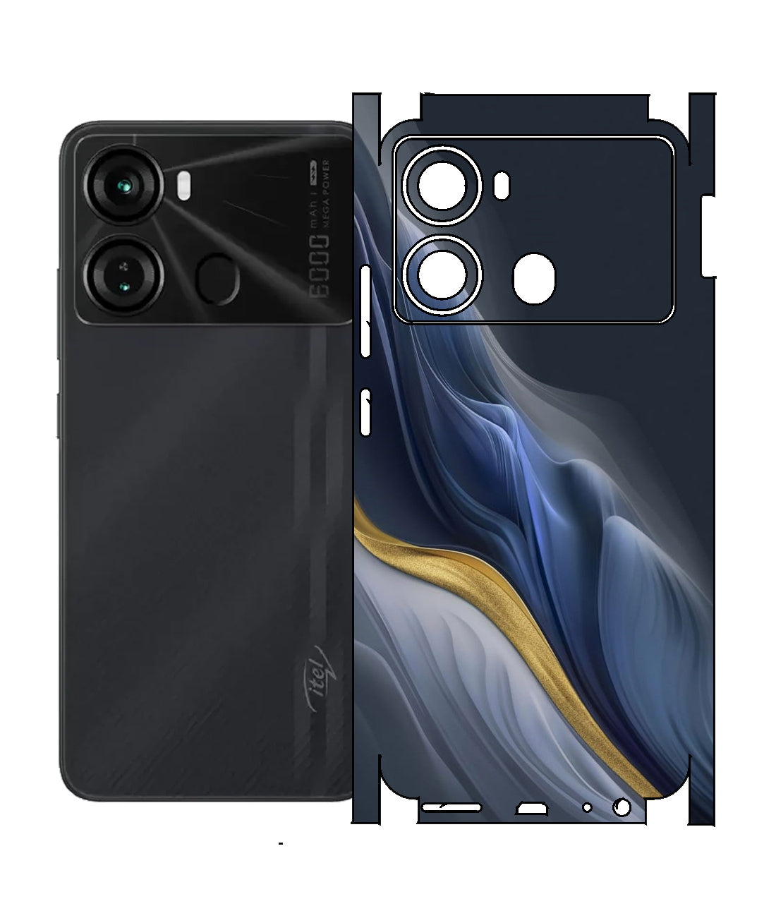 Itel P40 Print Back Full Body Skin Wrap