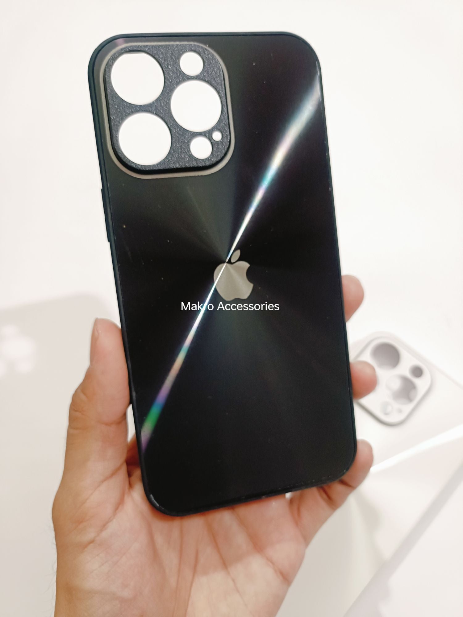 iPhone 14 Pro 6.1" PC CD Pattern Reflective Soft Edges Back cover