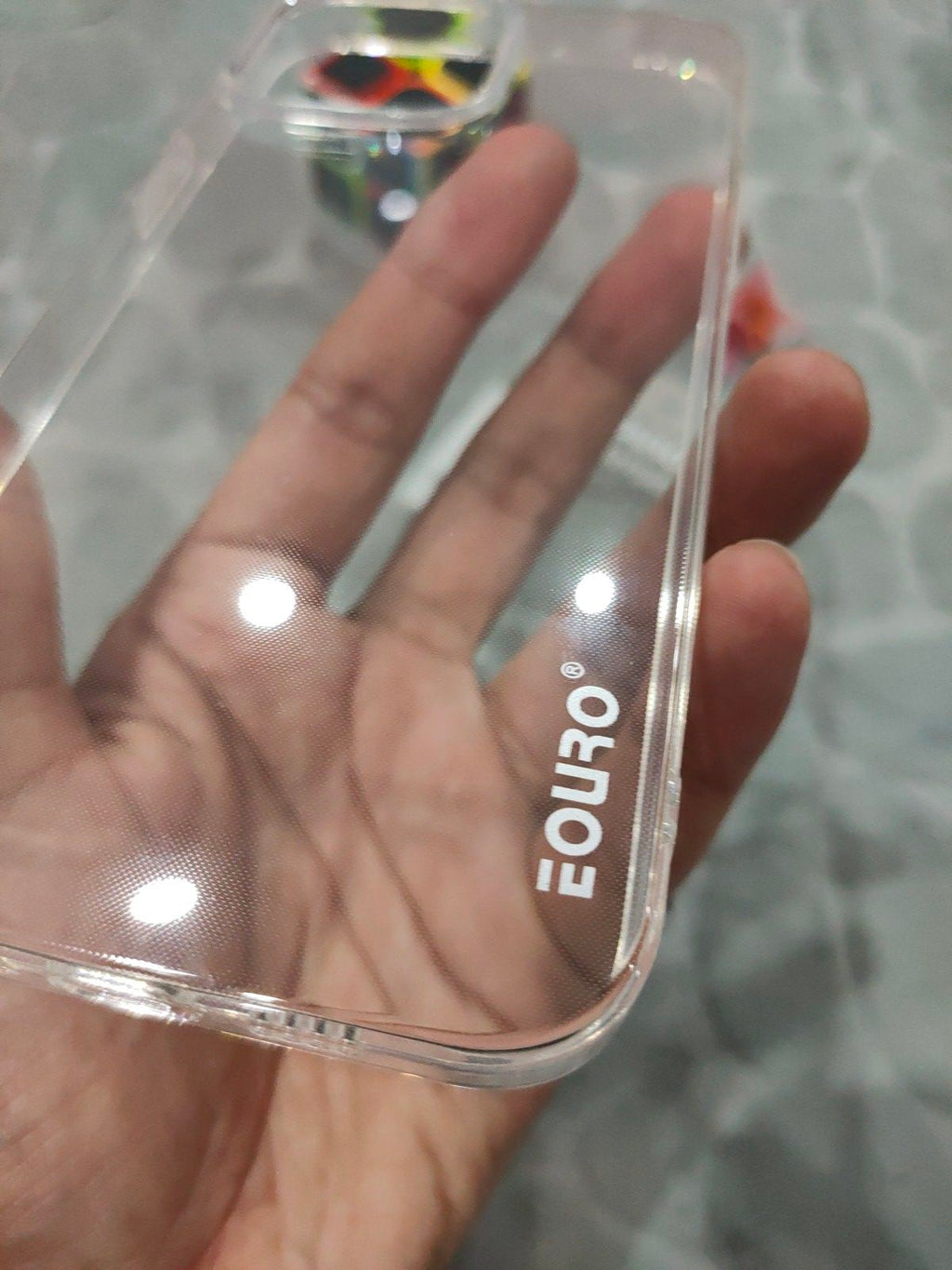 EOURO iPhone 14 Pro Max Clear Camera Protection Silicone Case