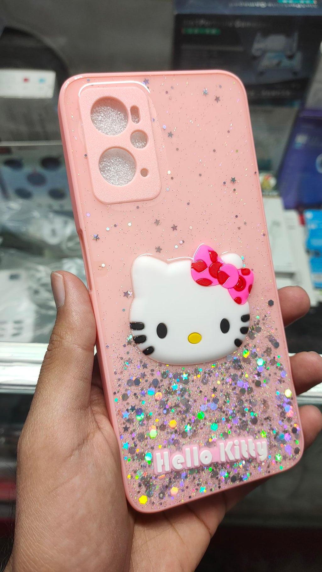 Oppo A96/A76 4G Premium Quality Glitter Carton Fancy Back Case