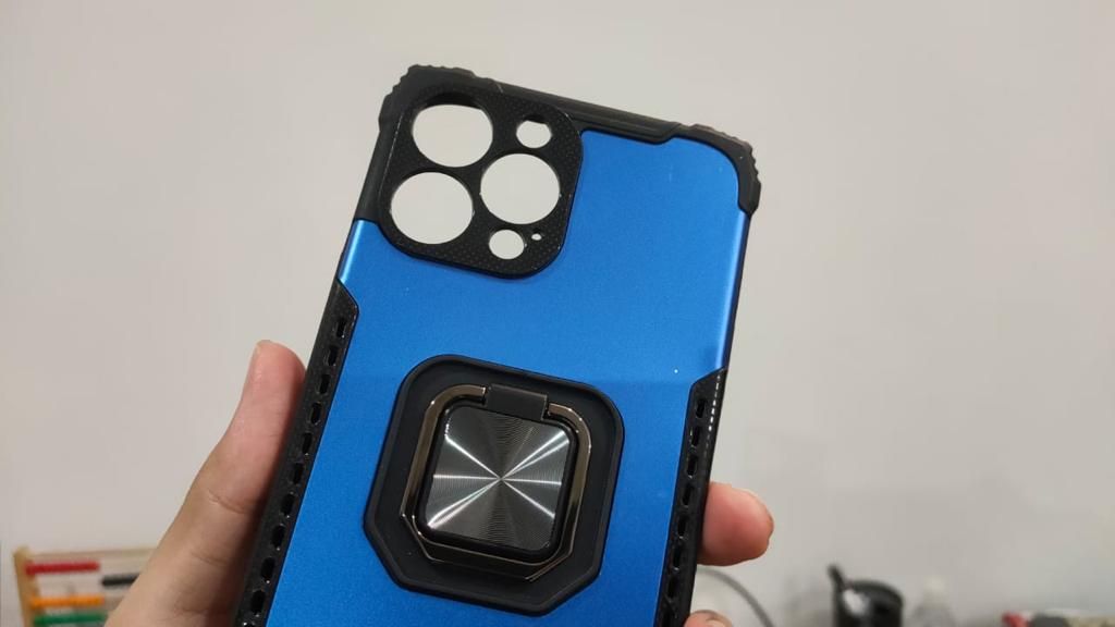 Apple iPhone 13 Pro Max Shockproof Hybrid Magnetic Ring Case Cover