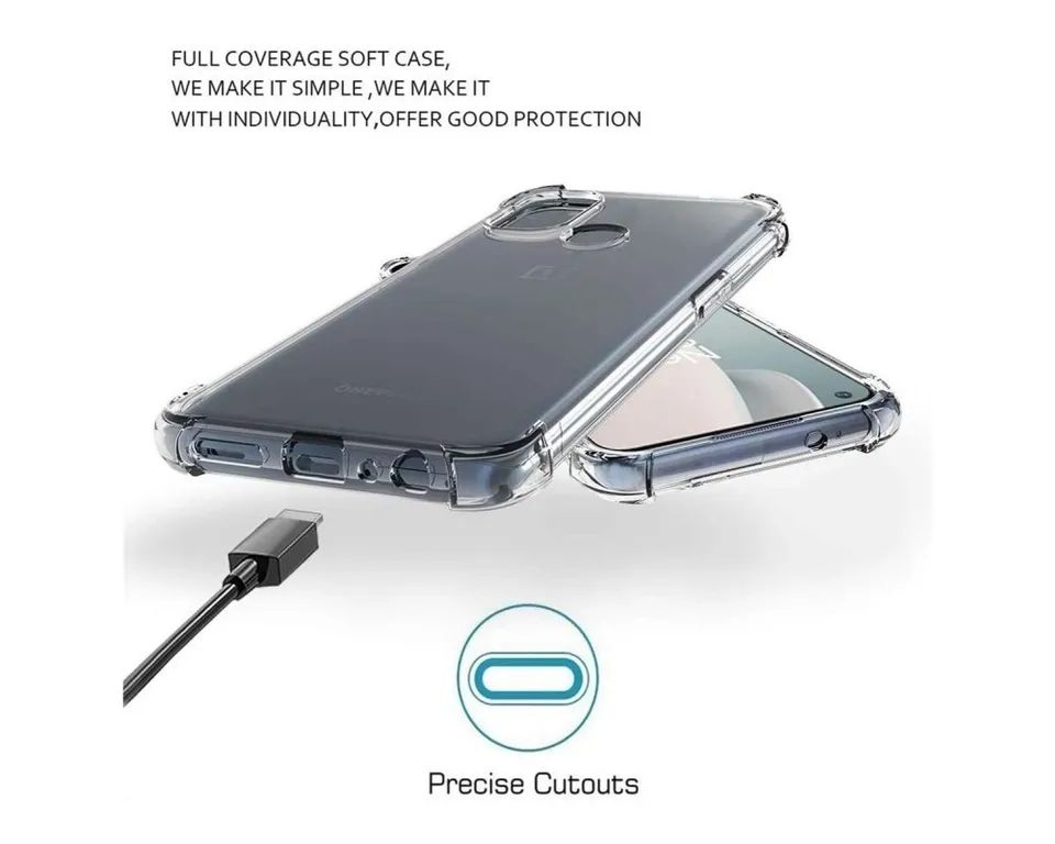OnePlus Nord N100 Soft TPU Clear Corner Protection Back Cover