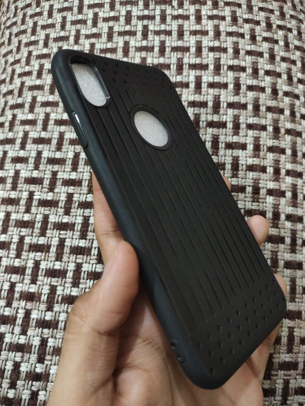 iPhone XS Max Soft Silicone Texture Back Cover