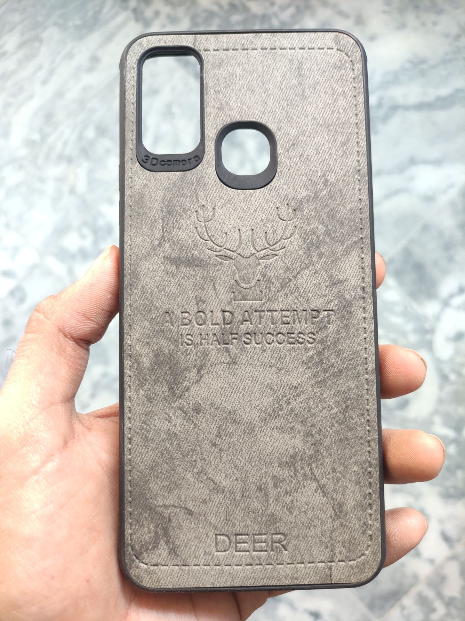 Infinix Hot9 Play Soft Deer Fabrics Cloth back cover