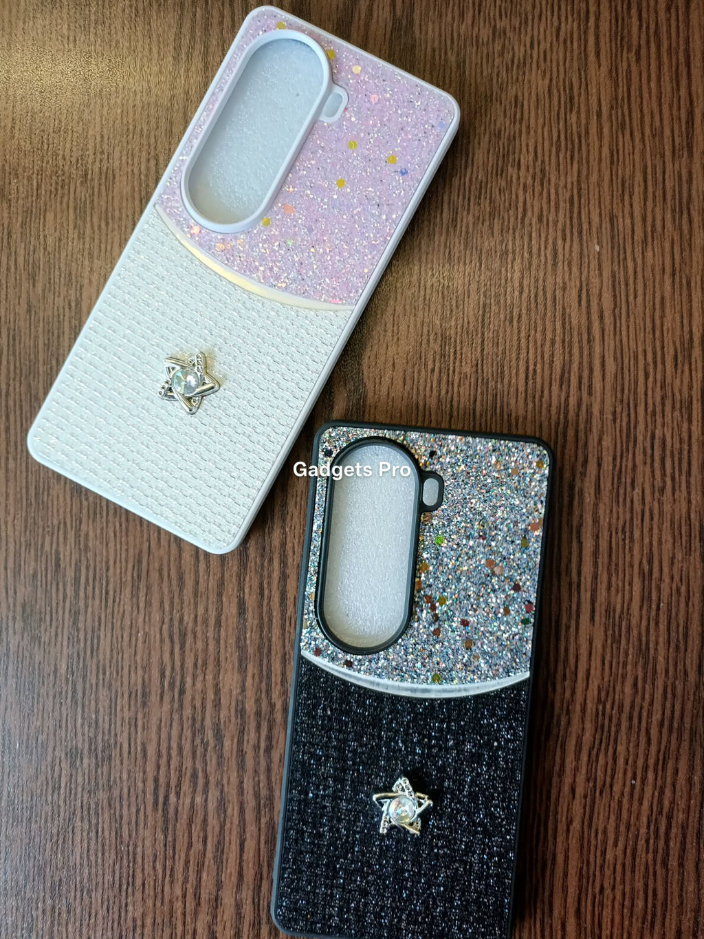 Vivo V40E Fancy Soft Silicone Glitter Star Back Cover